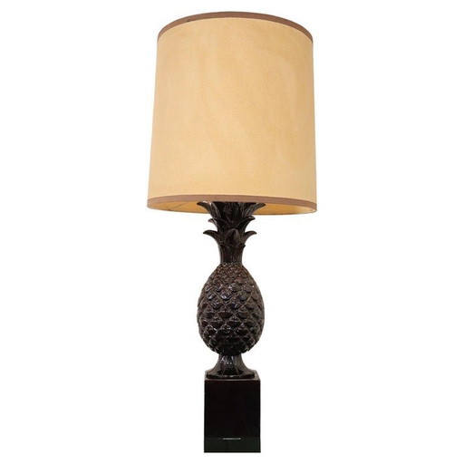 Lampe de table en céramique ananas, 1970S