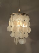 Lampe pendante Vintage Capiz Shell Opaline Pearl