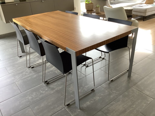 Desalto Table Liko Colour:Zebrano Matt