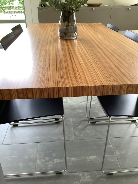 Image 1 of Desalto Table Liko Colour:Zebrano Matt