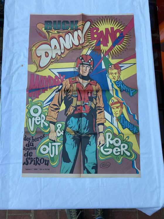 Image 1 of Poster Vintage,Buck Danny 1968