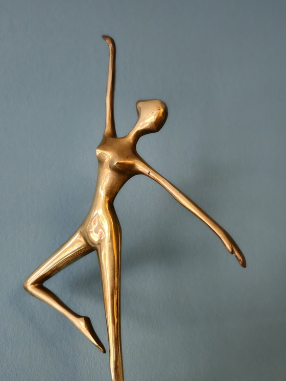 Image 1 of Brass Ballerina Ballet Dancer Lady Woman Girl