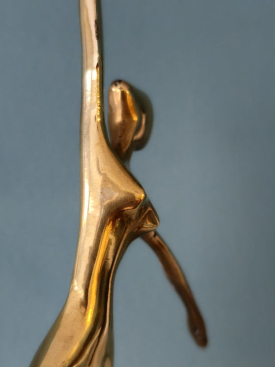 Image 1 of Brass Ballerina Ballet Dancer Lady Woman Girl