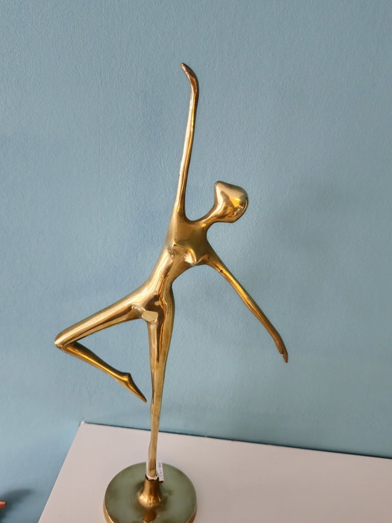 Image 1 of Brass Ballerina Ballet Dancer Lady Woman Girl