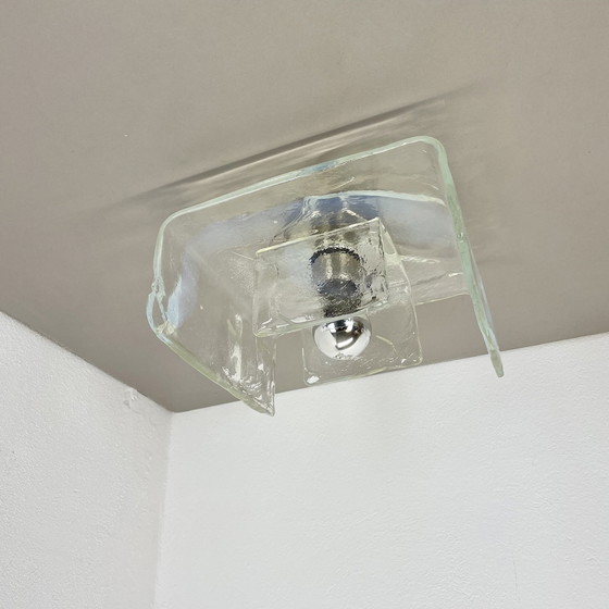Image 1 of Grand plafonnier en verre de Murano par Carlo Nason pour Kalmar Lights, 1970S