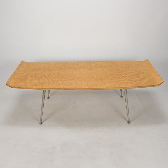 Image 1 of Table basse en bois italienne du milieu du siècle, années 1950