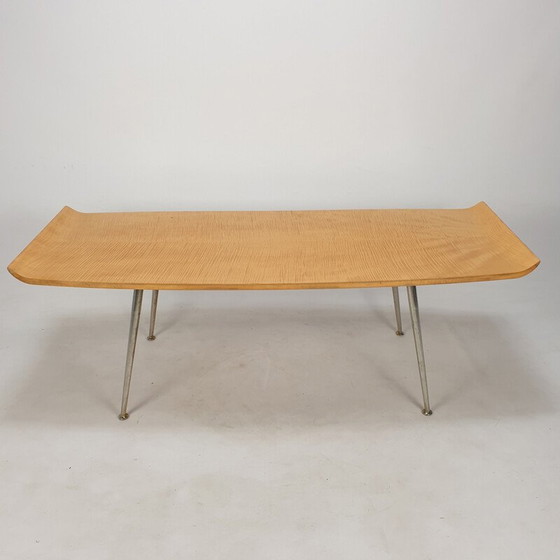 Image 1 of Table basse en bois italienne du milieu du siècle, années 1950