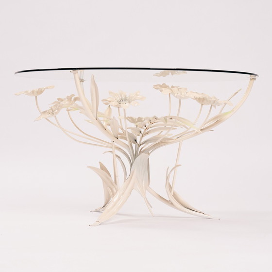 Image 1 of table basse vintage en métal et verre, 1970S
