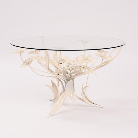 Image 1 of table basse vintage en métal et verre, 1970S