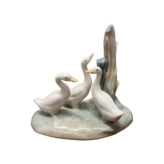 Image 1 of Figurines d'oies en porcelaine Nao Lladro, 1970