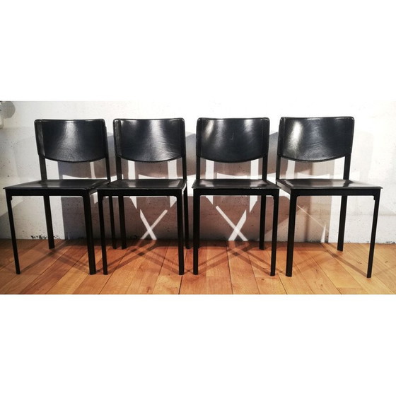 Image 1 of Chaise en cuir vintage de Matteo Grassi