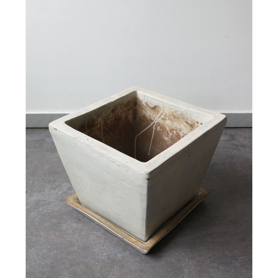 Image 1 of Jardinière vintage en terre cuite émaillée