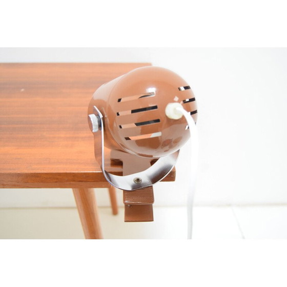 Image 1 of Lampe de table vintage chromée réglable en métal laqué, Tchécoslovaquie 1970