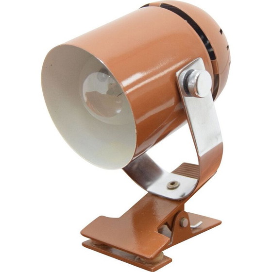 Image 1 of Lampe de table vintage chromée réglable en métal laqué, Tchécoslovaquie 1970