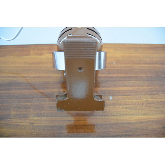 Image 1 of Lampe de table vintage chromée réglable en métal laqué, Tchécoslovaquie 1970