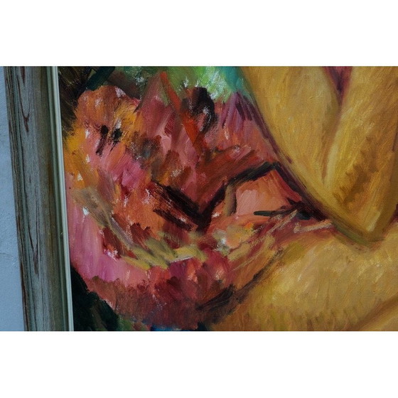 Image 1 of Peinture vintage danoise de nu par Bent Lauridsen, 1960s