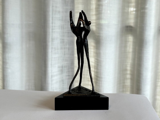 Image 1 of Corry Ammerlaan - Figurine en bronze - Niveau Coopération