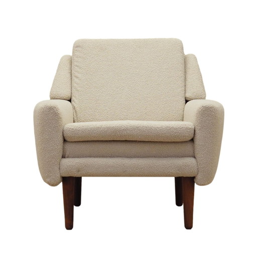 Fauteuil crème, Design danois, 1970S, Production : Danemark