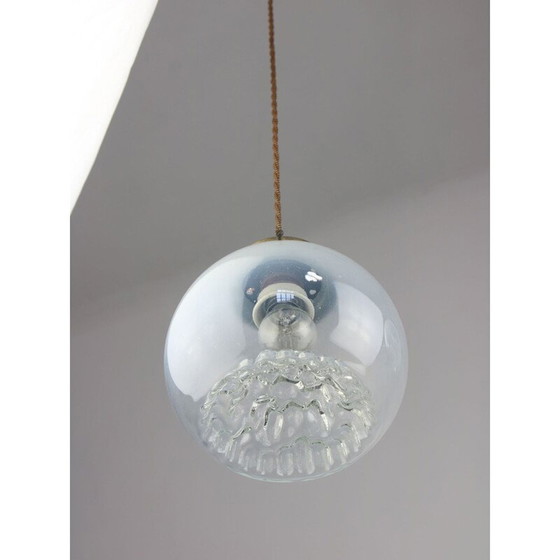 Image 1 of Lampe suspendue vintage en verre de Murano