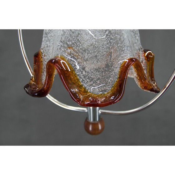 Image 1 of Lampe suspendue vintage en verre de Murano, Italie, années 1980