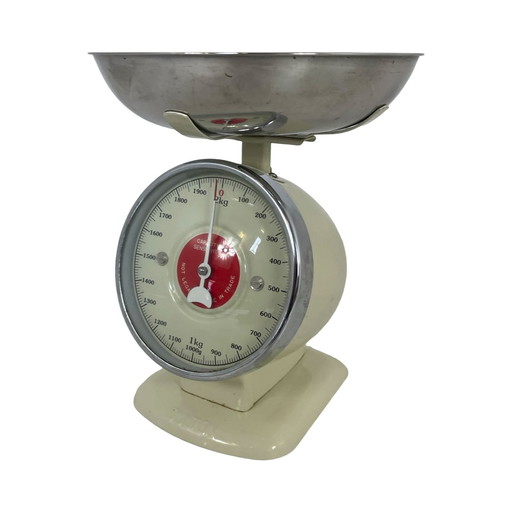 Yasu Sasamoto - Dulton - Balance de cuisine industrielle vintage - Blanc cassé - Max. 2Kg