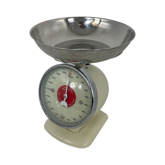 Image 1 of Yasu Sasamoto - Dulton - Balance de cuisine industrielle vintage - Blanc cassé - Max. 2Kg