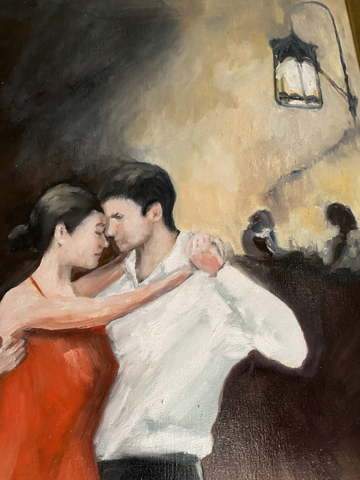 Peinture à l'huile "Tango"