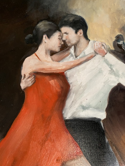 Peinture à l'huile "Tango"