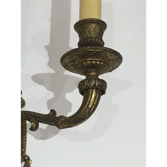 Image 1 of Paire de lampes suspendues en bronze, 1920