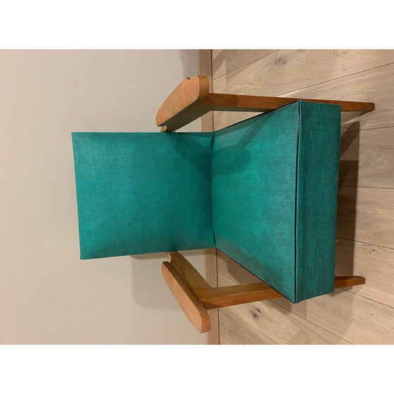 Image 1 of Paire de fauteuils vintage en chêne blond, 1950