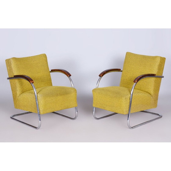 Image 1 of Paire de fauteuils vintage de Mücke Melder, Tchécoslovaquie 1930