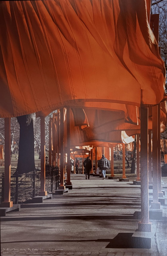 Image 1 of Christo & Jeanne-Claude : "The Gates, Photo 26 By Wolfgang Volz". En excellent état.