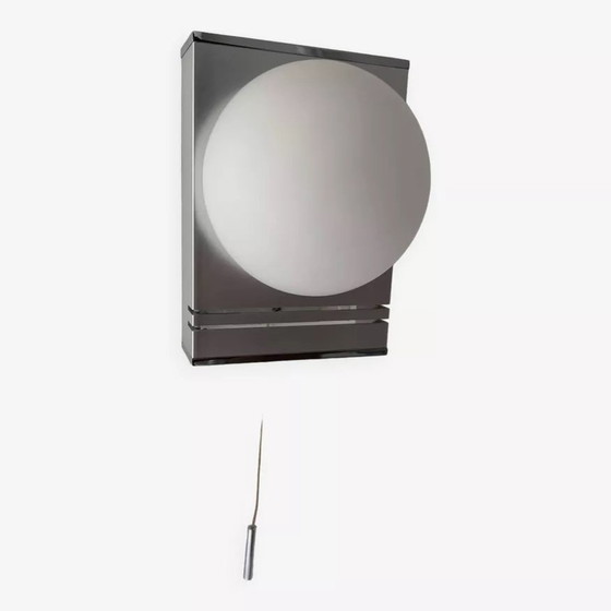 Image 1 of Applique Vintage, Chrome Et Opaline, France 1970