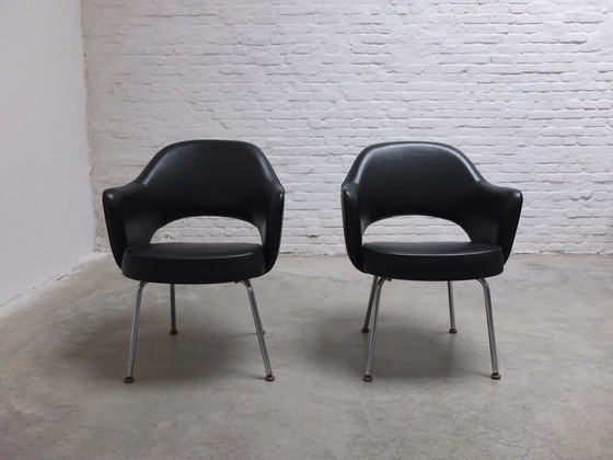 Image 1 of Ensemble original de 4 fauteuils "Executive" par Eero Saarinen pour Knoll, 1960S