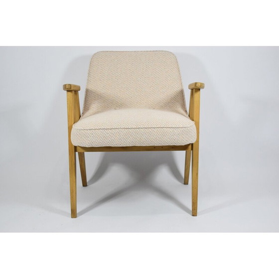 Image 1 of Fauteuil polonais vintage, bois de chêne beige 1960