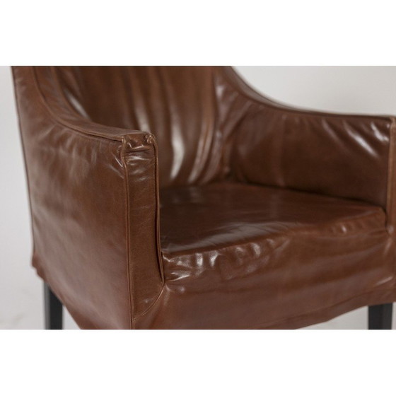 Image 1 of Paire de fauteuils Lintello en cuir camel, Pays-Bas 1970