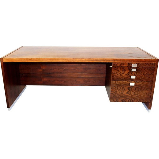 Bureau vintage en bois de rose pour Isku, Finlande 1960