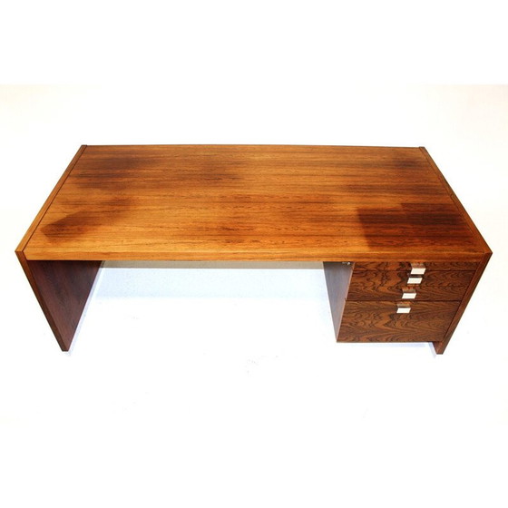 Image 1 of Bureau vintage en bois de rose pour Isku, Finlande 1960