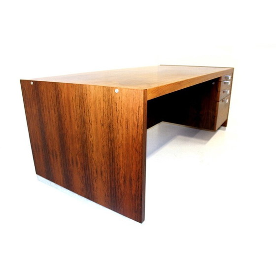 Image 1 of Bureau vintage en bois de rose pour Isku, Finlande 1960