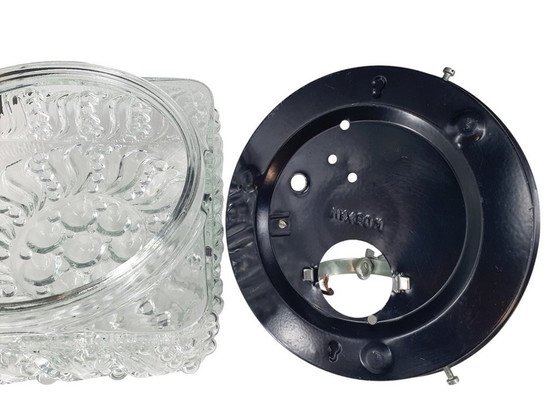 Image 1 of 2085 Plafonnier vintage en verre transparent