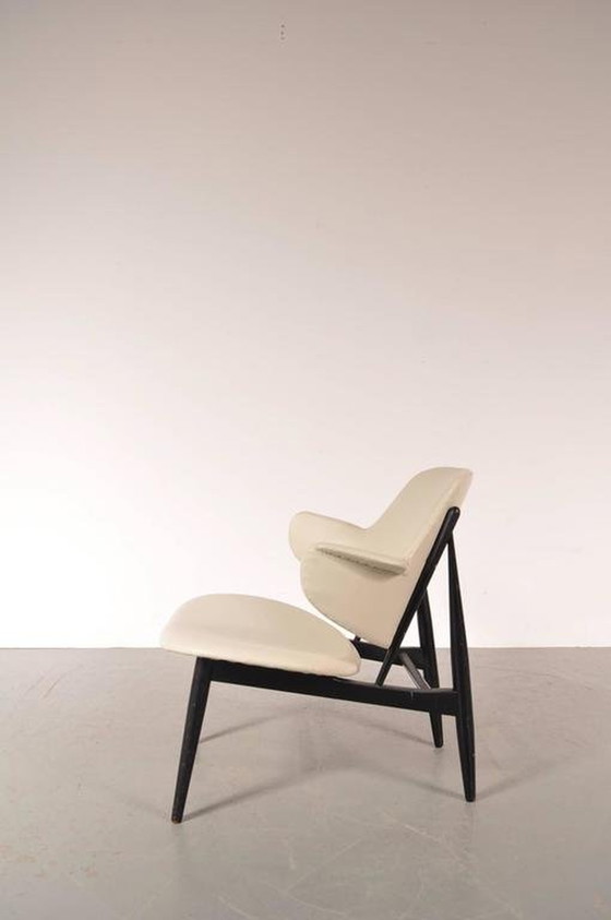 Image 1 of Chaise Shell des années 1950 par Ib Kofod-Larsen pour Christensen & Larsen, Danemark