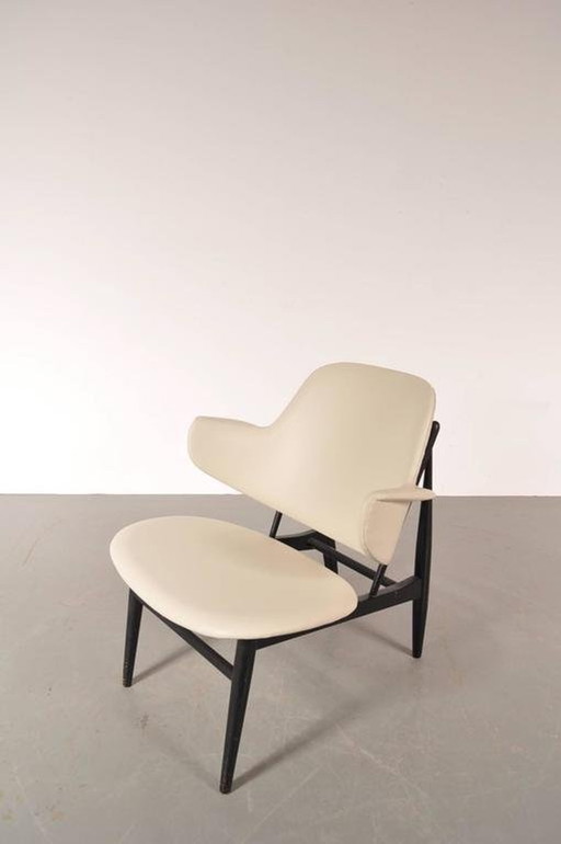 Chaise Shell des années 1950 par Ib Kofod-Larsen pour Christensen & Larsen, Danemark