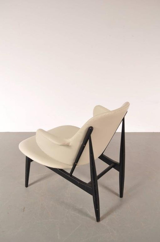 Image 1 of Chaise Shell des années 1950 par Ib Kofod-Larsen pour Christensen & Larsen, Danemark