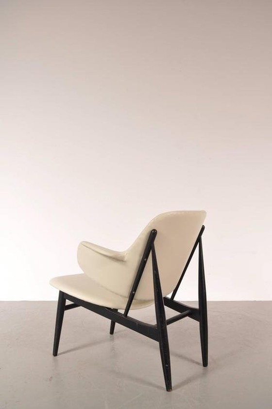 Image 1 of Chaise Shell des années 1950 par Ib Kofod-Larsen pour Christensen & Larsen, Danemark