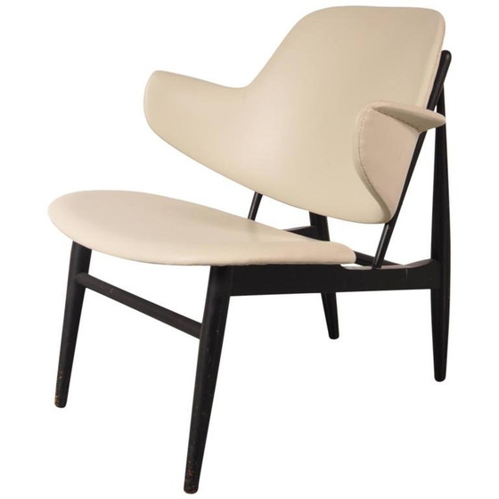 Image 1 of Chaise Shell des années 1950 par Ib Kofod-Larsen pour Christensen & Larsen, Danemark