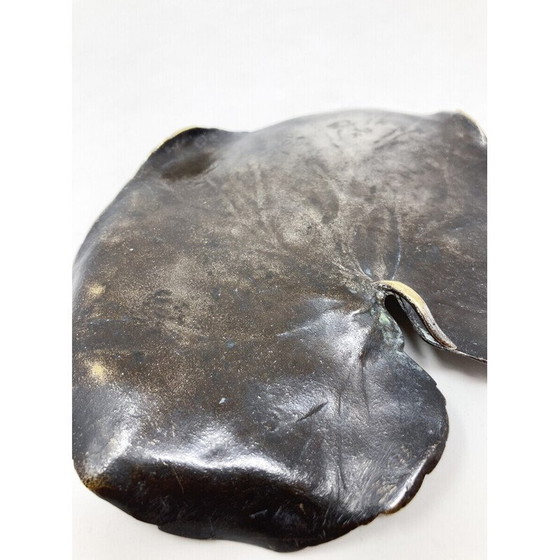 Image 1 of Sculpture vintage en bronze en forme de feuille, Japon