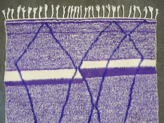 Image 1 of Tapis berbère - 252 Cm X 160 Cm - Laine violette