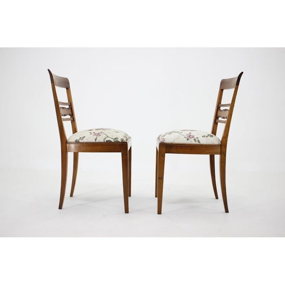 Image 1 of Paire de chaises d'appoint vintage, Tchécoslovaquie 1950