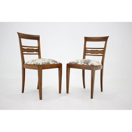 Paire de chaises d'appoint vintage, Tchécoslovaquie 1950