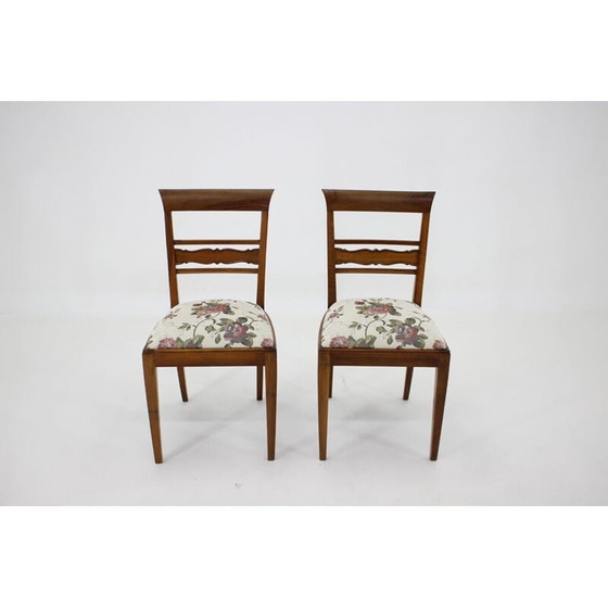 Image 1 of Paire de chaises d'appoint vintage, Tchécoslovaquie 1950